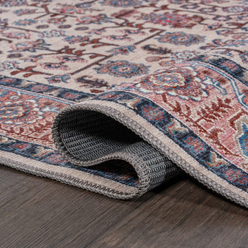 Kemer All-over Persian Washable Area Rug